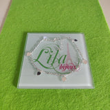 Tobillera plata 925 corazon