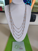 Collar largo en acero inoxidable-18