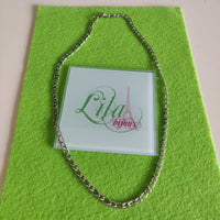 Cadena Hombre acero inoxidable plateada